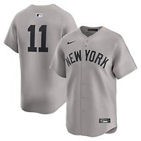 Men's Nike Anthony Volpe Gray New York Yankees Road Limited Player Jersey