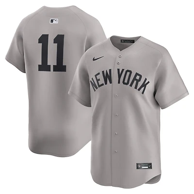 Men's Nike Anthony Volpe Gray New York Yankees Road Limited Player Jersey