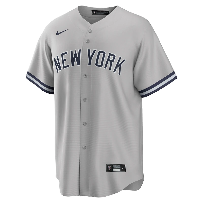 Maillot Nike Anthony Volpe gris pour homme, réplique à domicile des Yankees de New York