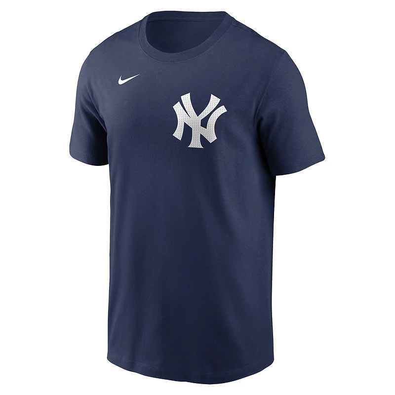 T-shirt Nike Anthony Volpe bleu marine pour homme, avec nom et numéro Fuse des Yankees de New York