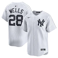 Maillot de joueur à domicile Nike Austin Wells blanc New York Yankees pour homme