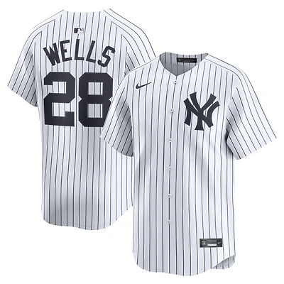 Maillot de joueur à domicile Nike Austin Wells blanc New York Yankees pour homme