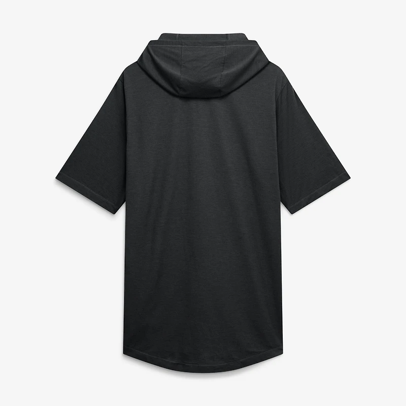 T-shirt à capuche Nike pour homme, bleu marine, logo arqué des Yankees de New York, en mélange trois matières.