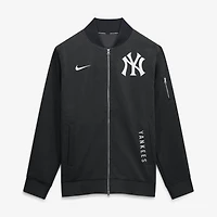 Men's Nike Navy/Gray New York Yankees Authentic Collection Dugout Relaxed Full-Zip Bomber Jacket