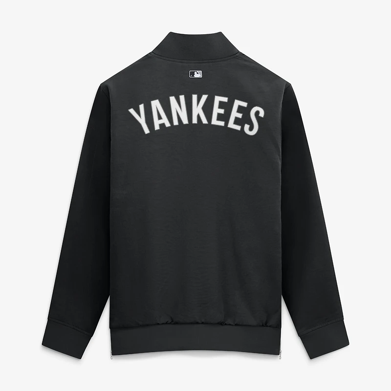 Men's Nike Navy/Gray New York Yankees Authentic Collection Dugout Relaxed Full-Zip Bomber Jacket