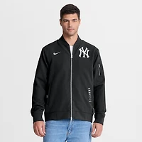 Men's Nike Navy/Gray New York Yankees Authentic Collection Dugout Relaxed Full-Zip Bomber Jacket