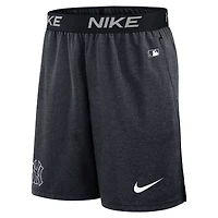 Men's Nike Black New York Yankees Authentic Collection Performance Knit Shorts