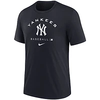 Men's Nike Black New York Yankees Authentic Collection Tri-Blend Performance T-Shirt