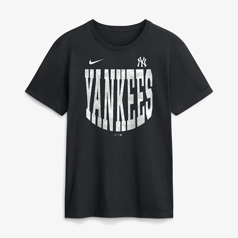 Men's Nike  Black New York Yankees Camo Velocity Victor T-Shirt