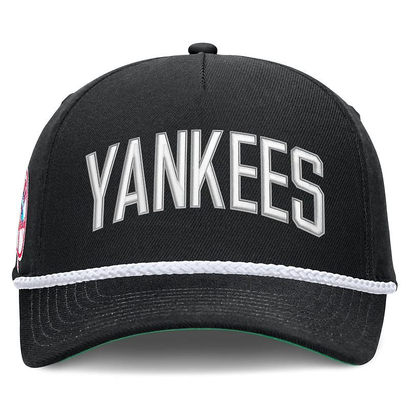 Men's Nike Black New York Yankees Cooperstown Collection Rise Adjustable Hat