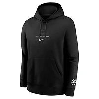 Sweat à capuche en molleton Nike New York Yankees Fashion Club noir pour homme