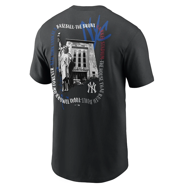 T-shirt Nike bleu marine pour homme, New York Yankees Local
