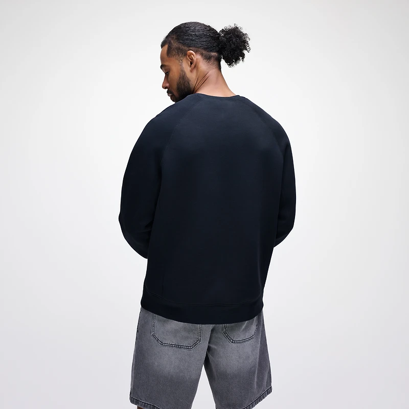 Men's Nike Heather Charcoal New York Yankees Tech Fleece Raglan Sweatshirt