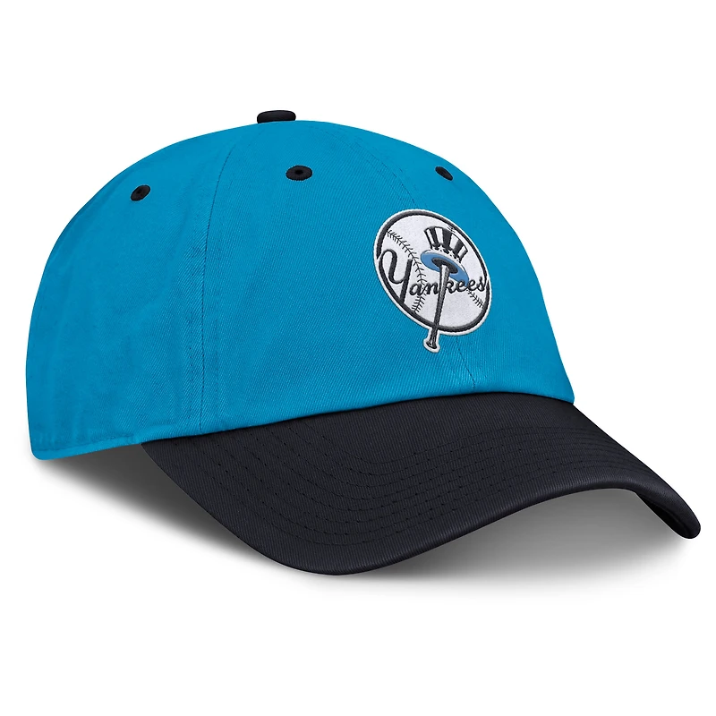 Casquette ajustable Nike bleu/bleu marine New York Yankees Club Neon pour homme
