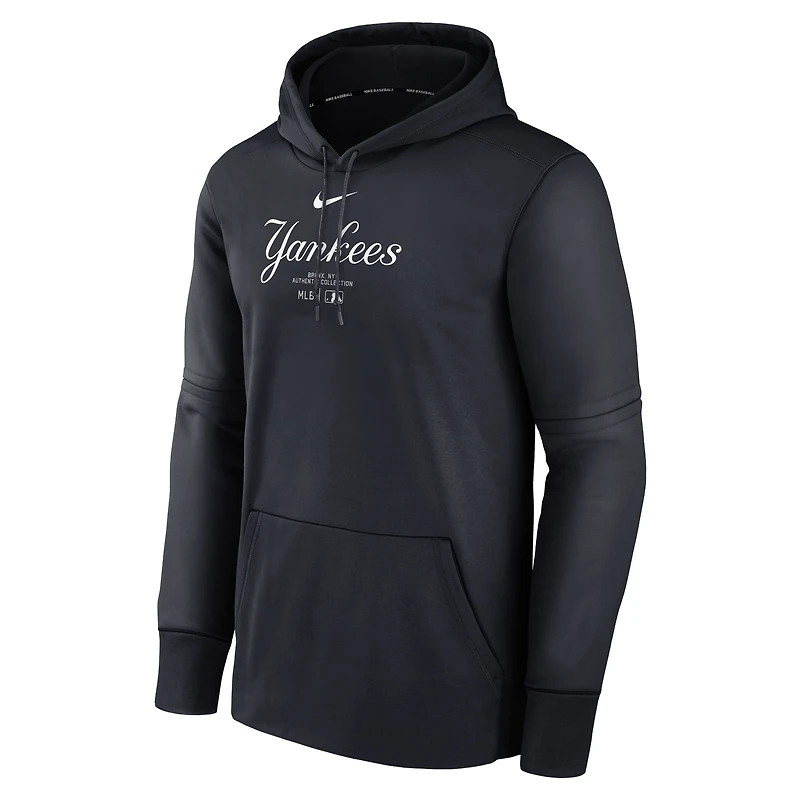 Men's Nike Blue New York Yankees Authentic Collection Performance Pullover Hoodie
