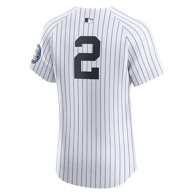 Maillot de joueur d'élite Nike Derek Jeter pour homme des Yankees New York domicile 2020 Hall of Fame intronisé