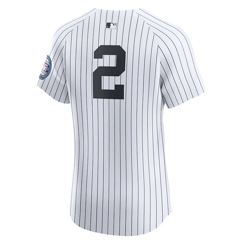 Maillot Nike Derek Jeter pour homme, blanc, New York Yankees, domicile élite
