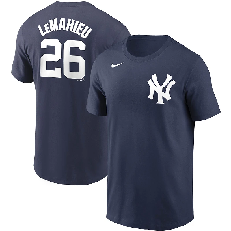 Men's Nike DJ LeMahieu Navy New York Yankees Name & Number T-Shirt