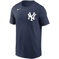 T-shirt avec nom et numéro Nike DJ LeMahieu pour homme, bleu marine, New York Yankees