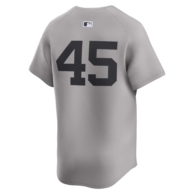 Men's Nike Gerrit Cole Gray New York Yankees Road Limited Player Jersey