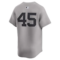 Men's Nike Gerrit Cole Gray New York Yankees Road Limited Player Jersey