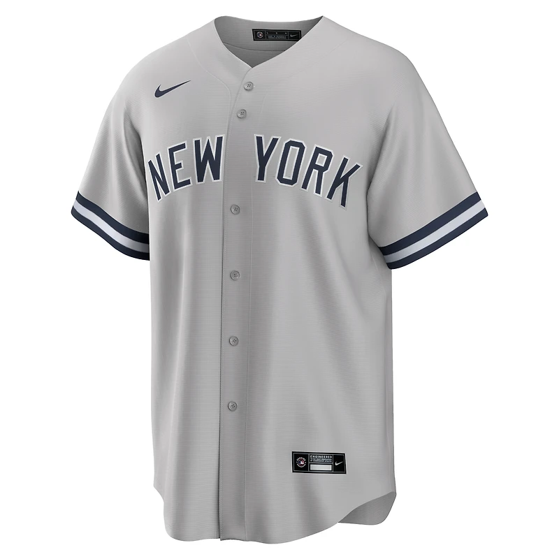 Men's Nike Gerrit Cole Gray New York Yankees Road Replica Player Name Jersey