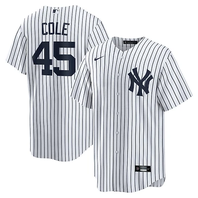 Men's Nike Gerrit Cole White New York Yankees Home Replica Player Name Jersey