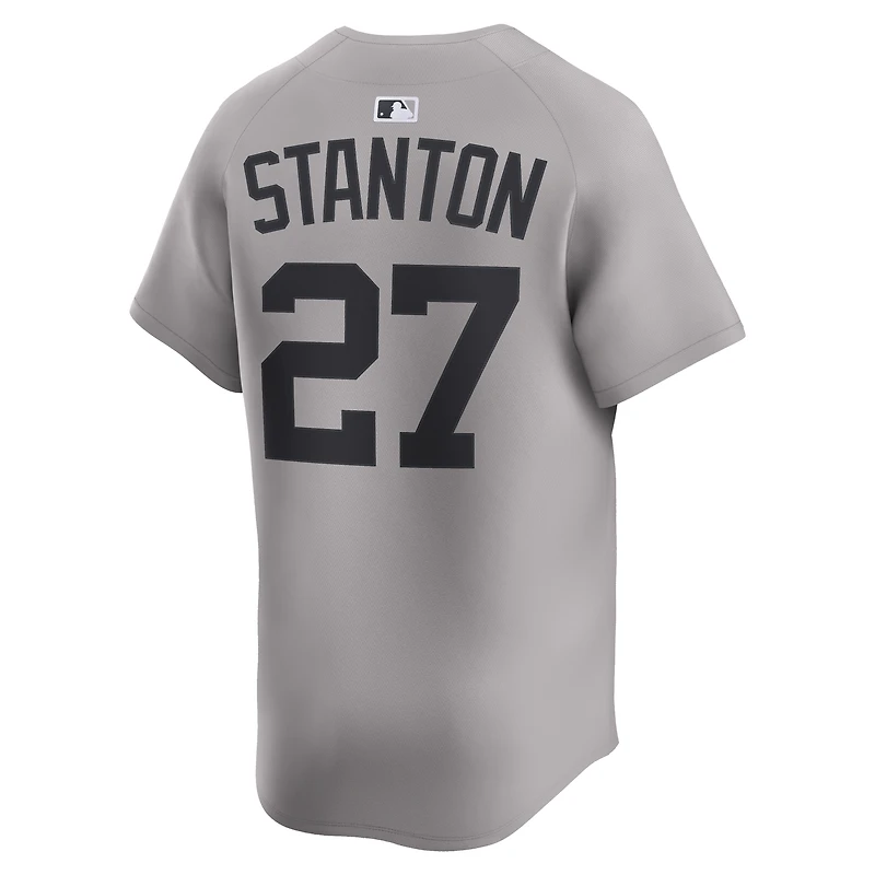 Maillot Nike Giancarlo Stanton gris pour homme, édition limitée, des Yankees de New York