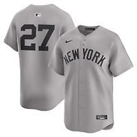 Maillot de joueur Nike Giancarlo Stanton pour homme, gris, New York Yankees Road Limited