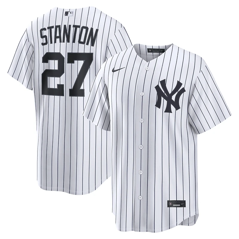 Maillot réplique domicile Nike Giancarlo Stanton blanc des Yankees de New York pour homme