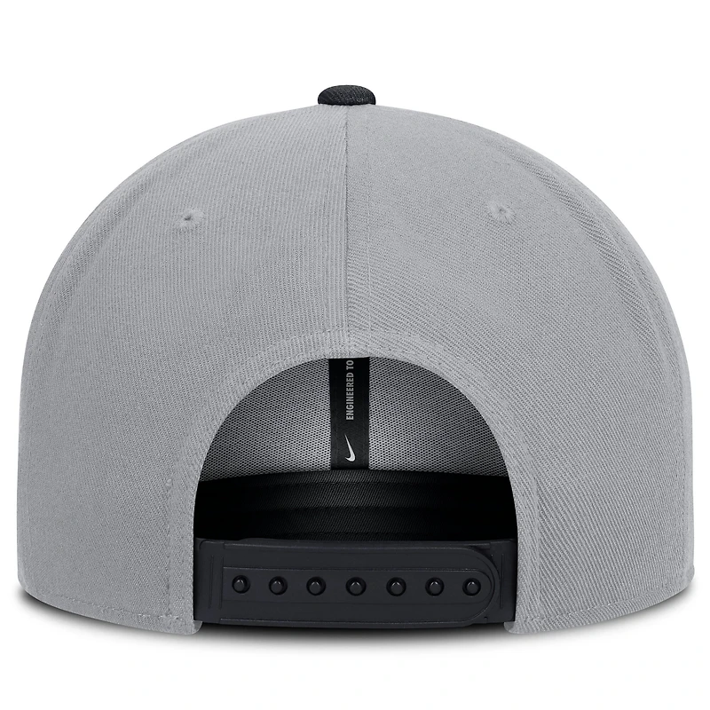 Men's Nike Gray/Navy New York Yankees Primetime Pro Dri-FIT Snapback Hat