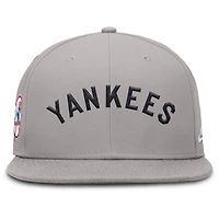 Men's Nike Gray New York Yankees Cooperstown True Performance Fitted Hat