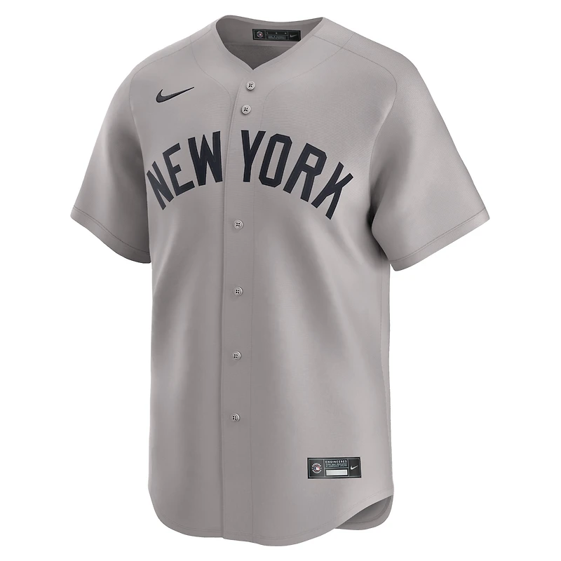 Maillot Nike New York Yankees Road Limited pour homme, gris