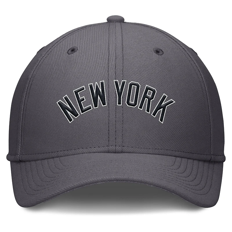 Casquette Nike Performance Flex grise New York Yankees Swoosh pour homme