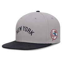 Casquette ajustée Nike True Performance grise des Yankees de New York pour homme