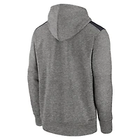Men's Nike Heather Charcoal New York Yankees Authentic Collection Performance Pullover Hoodie