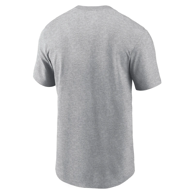 T-shirt Nike Heather Charcoal New York Yankees Cooperstown Collection pour homme