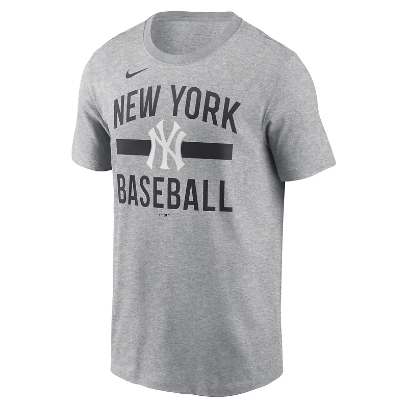Men's Nike  Heather Gray New York Yankees Arched T-Shirt