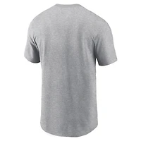 Men's Nike Heather Gray New York Yankees Never Sleeps Tri-Blend T-Shirt