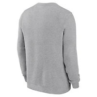Men's Nike Heather Gray New York Yankees Pullover Sweatshirt