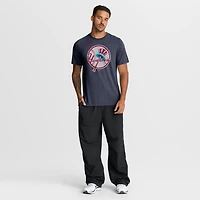 Men's Nike Heather Navy New York Yankees Cooperstown Logo Tri-Blend T-Shirt