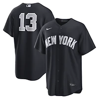 Maillot réplique alternatif Nike Jazz Chisholm Jr. bleu marine des Yankees de New York pour homme