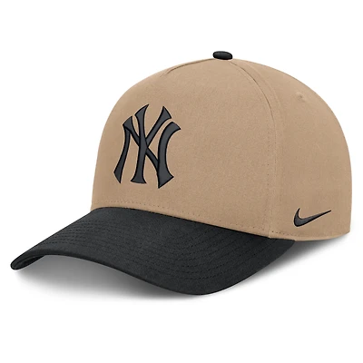 Casquette ajustable Nike Rise A-Frame kaki/noir pour homme
