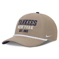 Casquette Nike kaki pour homme, modèle New York Yankees, édition spéciale Fête des Pères, taille ajustable.