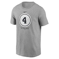 Men's Nike Lou Gehrig Heathered Gray New York Yankees Cooperstown Collection Day Retired Number T-Shirt