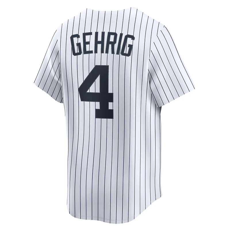 Men's Nike Lou Gehrig White New York Yankees Throwback Cooperstown Collection Limited Jersey