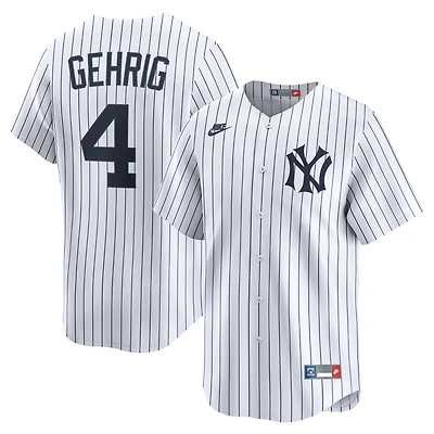 Men's Nike Lou Gehrig White New York Yankees Throwback Cooperstown Collection Limited Jersey