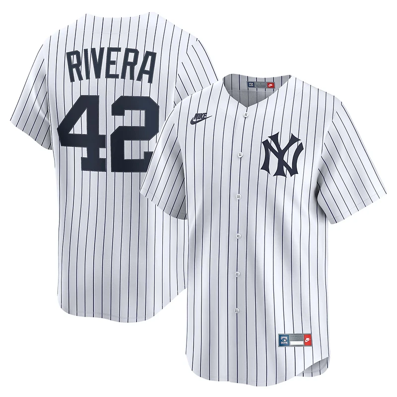 Men's Nike Mariano Rivera White New York Yankees Throwback Cooperstown Collection Limited Jersey