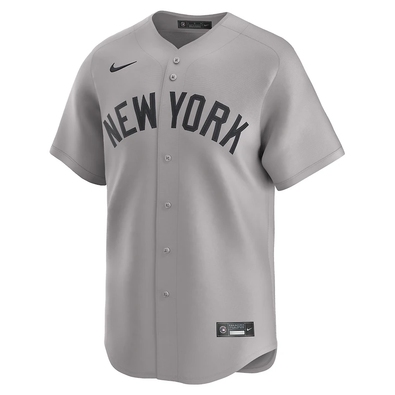 Men's Nike Max Fried Gray New York Yankees Road Limited Player Jersey