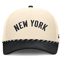Men's Nike Natural/Black New York Yankees Cooperstown Collection Rise Adjustable Hat